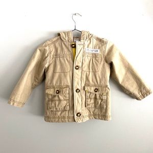 OLD NAVY Jr Captain hooded lined warm jacket 4T 4A